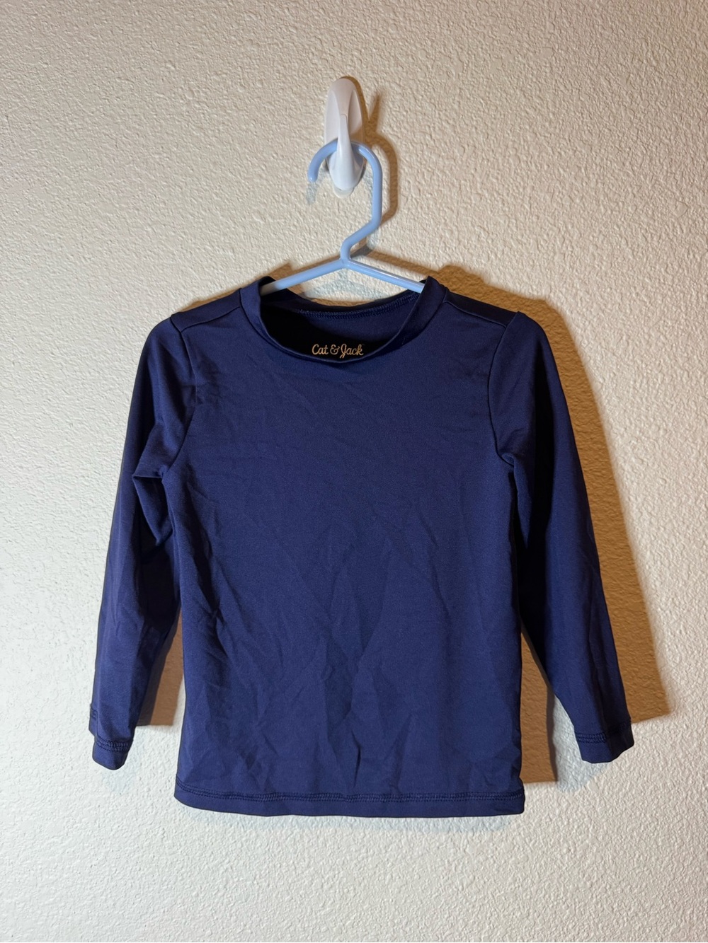 Cat & Jack Navy Long-Sleeve Kids Shirt